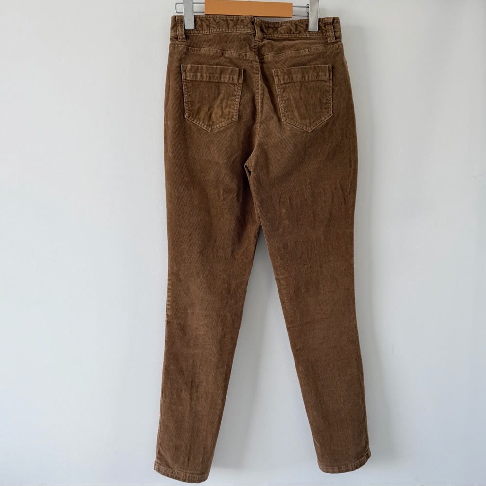 Brooks Brothers Brown Corduroy Pants Slim Straight Mid Rise Size 4 - Picture 4 of 11